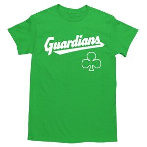 NEW Cleveland Guardians Wordmark St Patricks T-Shirt IRISH GREEN